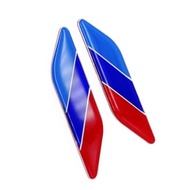 France Big F1 Flag Side Marker Fender Sticker Franc French Logo Metal Badge Emblem (1 Pair)