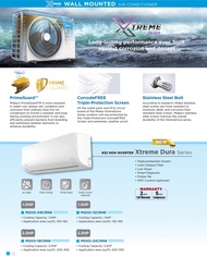 Midea 1.5HP (R32) Xtreme Dura Wall Mounted Split Air Conditioner Air-Cond MSXD-12CRN8 /MSGD12CRN8/MSXD-09CRN8/MSGD09CRN8 空调