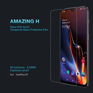 Tempered Glass Screen Protector Oneplus 6T One Plus 6T NILLKIN Amazing H Nanometer 9H glass protecti