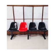 [FREE SHIPPING] Viral Check-In Photo Chair for Shops & Malls – 3-4 Seater Plastic Row Seating