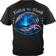 Patriotic Short Sleeve Shirts, 100% Cotton Casual Mens Shirts, Show Your Pride with Our 911 Tribute