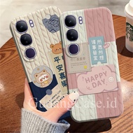 Casing For Vivo V40 / V40 Lite / V40 Pro / V30E / V30 Pro / V30 Case Procamera Happy Motif DAY