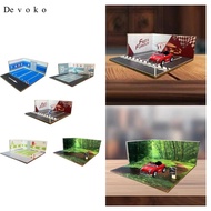 [Cuticate1] 1/64 Parking Lot Nonslip Underground Garage Diorama Mini Car Garage Model