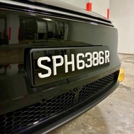3D White Car Plate [LTA Compliant]
