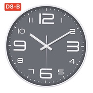 PNGN D8B- 8 inch/19.8cm gray and white Nordic Wall Clock —D8-B