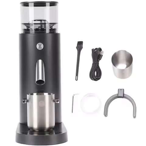 B64B-Burr Coffee Grinder, Electric Single Dose Coffee Grinder, With 60 Grind Settings For Espresso D