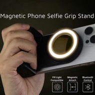 MagSafe Bluetooth Smartphone Grip ด้ามจับมือถือ มีกระจกเซลฟี่ รีโมทบลูทูธ ถ่ายภาพ ไลฟ์สด