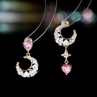 fashion girl earrings Diamond inlay sweet Asymmetrical The latest styles in 2026 romantic light luxu
