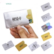 WMES1 10pcs NFC Blocking Case, Aluminium Foil Anti Theft Anti RFID Card Holder, Resuable Reader Lock Gold NFC Blocking ID Card Box Travel