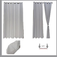 B1 Ready Made Curtain 90%Blackout Siap Jahit Langsir(Free Cangkuk / RING)Langsir RAYA Kain Tebal 100%Polyester Blackout