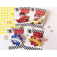 6cm wooden badge and A5 F1 Formula 1 sticker (4 models)