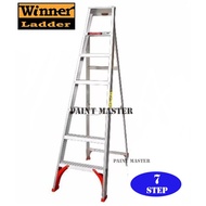 WINNER WSS07 ALUMINIUM SINGLE SIDED TANGLEPRUF LADDER 7 STEP 1778MM (5.63')