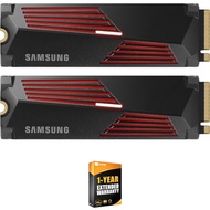 SAMSUNG MZ-V9P4T0CW 990 PRO 4TB Heatsink PCIe 4.0 NVMe M.2 Solid State Drive (2-Pack), PS5 Compatibl