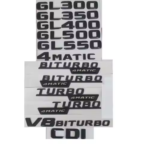 3D Letters For Mercedes Benz X166 X164 GL280 GL300 GL320 GL350 GL400 GL420 GL450 GL500 GL550 CDI CGI