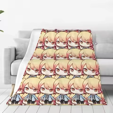 Tsukasa Tenma A Lot Blankets Fuzzy Vintage Warm Throw Blanket for Bedspread All Season