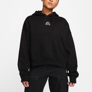 S.G NIKE ACG Hoodie DQ5808-045 女款 黑色 短版 內刷毛 厚磅 抽繩 長袖 帽T