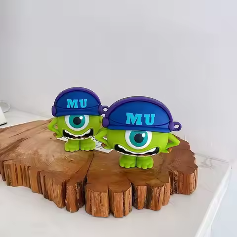 For AirPods Pro3 Pro2 4 3 2 1 Pro Earphone Case 3D Monsters University Mike Cartoon Silicone Protect