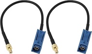 SING F LTD 2Pcs SMB Male to Fakra C Female Aerial Adapter Cable for Car Truck SUV, 18cm