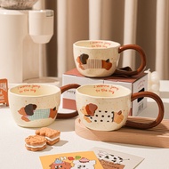 SENSENLIVE cute mug birthday gift for women cat mug tumbler cute coffee cup aesthetic mug 可爱杯子 mug g