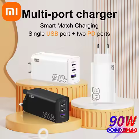Xiaomi 90W Multi Port Charger 2PD+USB Fast Charging Head Full Protocol Super Flash Charging Head P13