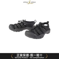 (日本平行進口)KEEN-Keen（男士）运动凉鞋Newport H2黑色1022258裤带凉鞋赶糠休闲小镇游水池沙滩露营凉鞋同水鞋