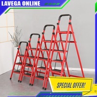 2 / 3 / 4 / 5 STEP Foldable Ladder with Hand Grip Ladder Household /Thickened Pedal Steel Pipe Foldable homeuse ladder