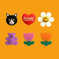 Wiggle Silicone Charm / Jibbitz ตัวติดรองเท้า 6ชิ้น/ชุด