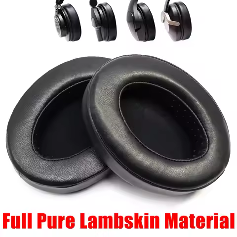 Replacement Pure Lambskin Ear Pads Foam Cushion For AKG K371 AKG K 371 Headphone Sheepskin EarPads F