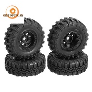 4PCS 47X18mm Wheel Rims Tires Tyre Set for Axial SCX24 90081 AXI00001 1/24 RC Crawler Car Upgrade Parts Accessories