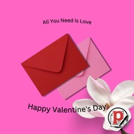 MERAH Aesthetic Red and Pink Angpao Valentine's Day Envelopes Suitable for Valentine's Day A5 A6