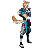 Genshin Impact Furina Zhongli Albedo Venti Cosplay Costume Multiple roles Jacquard Upgrade Ver.