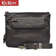 Kickers Genuine Leather Copper Logo Extendable Clutch Bag With Strap #IC89985-S