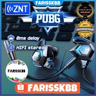 ZNT GM01 Gaming Earphones With Microphone 3.5mm In-ear Bass Stereo HiFi HD Game Sound For PC Mobile 