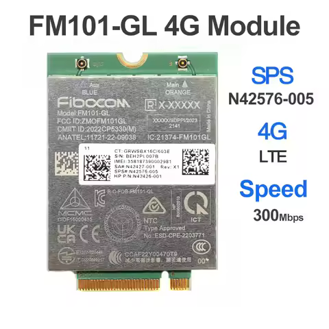Fibocom FM101-GL For XMM 7360 Global LTE-Advanced Fast 4G LTE Card cat 6 300mbps 4G Module For HP la