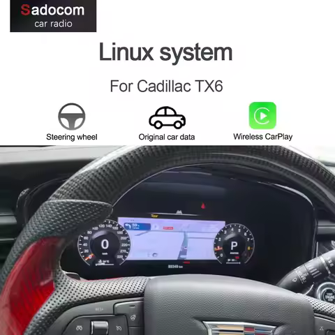 1920*720 12.3“ Dashboard Instrument car Digital Cluster Cockpit For Cadillac XT6 Speedometer Virtuel