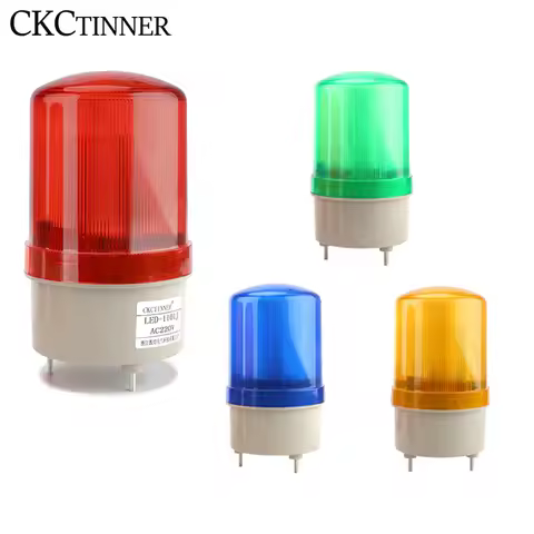 Strobe Signal Warning light 12V 24V 220V LTE-1101J Siren Sound and Rotl Warning Light lamp Warning w