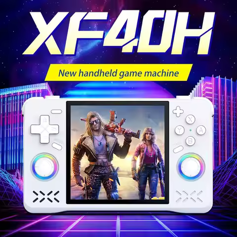 Upgraded XF40H Handheld Game Console, WiFi Online for Multiplayer Preloaded Emulators 4.0 Inch 4KHD 