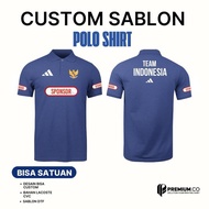 Custom Polo Shirt Sablon satuan / sablon polo shirt satuan / cetak polo shirt - S - 3XL