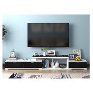 TV Cabinet Adjustable TV Cabinet Furniture Glass Top Cabinet Kabinet Rak TV Almari TV Perabot Rumah 