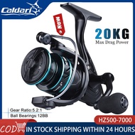 Hot Sale Metal Fishing Reel HZ500-7000 Series Max Drag 20KG High Speed Metal Spool Fishing Reels Out