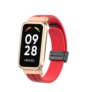 Dây đeo có khóa từ tính cho Đồng hồ thông minh Xiaomi Band 9 Active Dây đeo silicon thể thao Dây đeo
