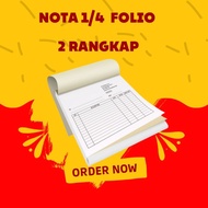 Nota 1/4 folio 2 rangkap + 1 rim