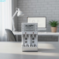 CRAFT AA Battery Charger, 2-Slot Design Smart Battery Charger Rechargeable Battery Charger, Converti