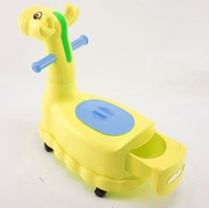 Jumper Kids กระโถน กระโถนนั่งเด็ก กระโถนยีราฟ กระโถนขับถ่าย มีล้อเลื่อน 4 ล้อ สำหรับเด็กนั่งขับถ่าย 