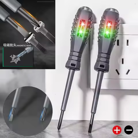 Electrician Test Word/cross Screwdrivers AC Non-contact Induction Test Pen Voltage Tester 12-250V Re
