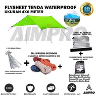 Flyseet Tent 4x6 6x4 Meters - Flysheet Tent 4x6 Meters 19 Loop Ultralight Waterproof