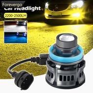 FOREVERGO 1Pc 12V H7 H11 H8 H9 9006 HB4 Car Lens Headlight Led Fog Light Bulb LED Fog Lamp White Yel