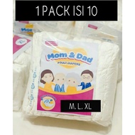 Adhesive Adult Diapers Size M,L,XL (10pcs)