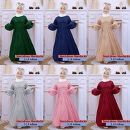 FG DRESS ANAK MARSHA KID MUSLIM ANAK 3-11 TAHUN GAMIS ANAK SALSA KID BROKAT GLITER PREMIUM TILE DOT 