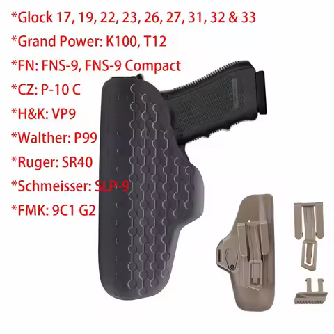 Tactical Glock 17 19 22 23 Covert G-9 IWB Holster Hunting Pouch Gun Glock17 Glock19 Walther P99 CZ P